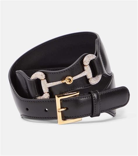 gucci interlocking horsebit belt|Gucci Horsebit embellished belt.